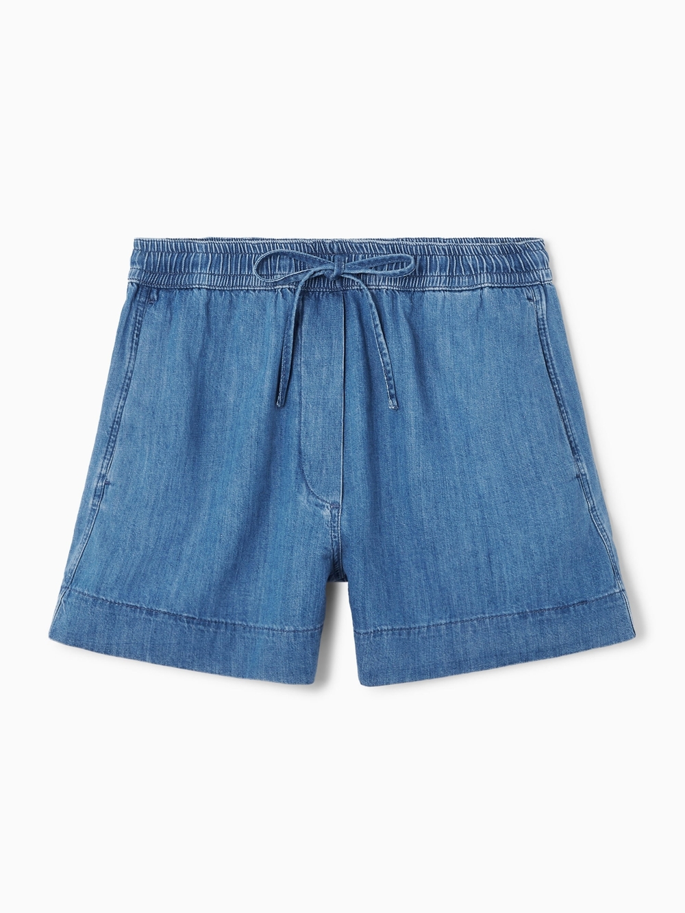 COS Light Blue Denim Drawstring Shorts